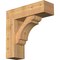 Ekena Millwork Olympic Block Smooth Bracket w/ Offset Brace, Western Red Cedar, 7 1/2"W x 24"D x 24"H BKT0806X24X24OLY05SWR - alternate 1